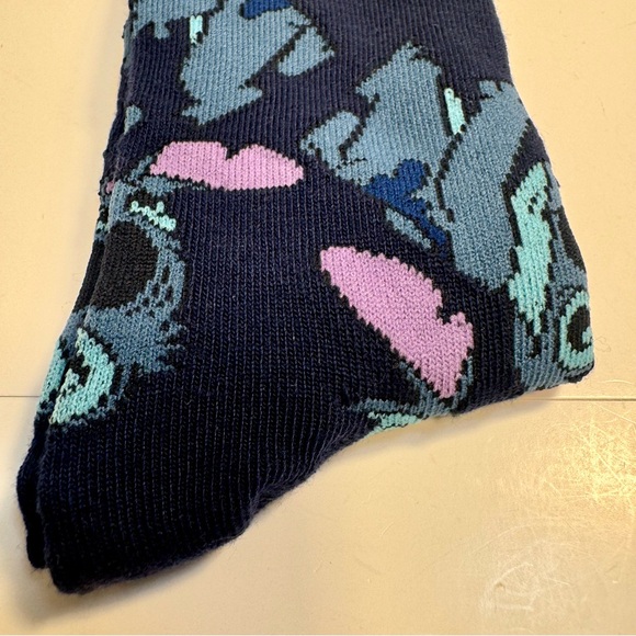 NWT. Disney Lilo & Stitch Allover Print Crew Socks.
Size: 9-13. - Picture 4 of 10